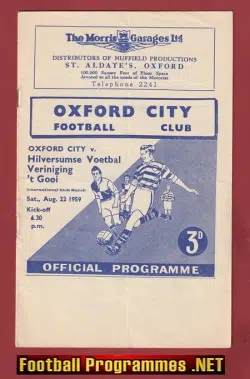 Oxford City v Hilversumse 1959 – International – Netherlands