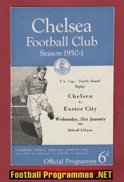 Chelsea v Exeter City 1951 – FA Cup Replay