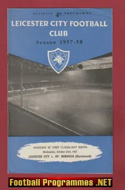 Leicester City v Borussia Dortmund 1957 – Friendly – Germany