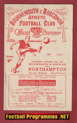 Bournemouth v Northampton Town 1950 – FA Cup