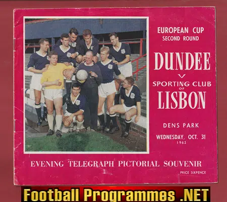 Dundee v Sporting Lisbon 1962 – European Cup Dens Park