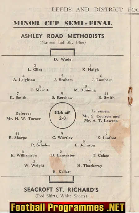 Leeds UYMI v Farsley Celtic 1955 - Senior Cup Final