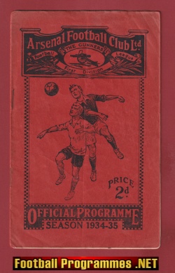 Arsenal v Derby County 1935 – SIGNED Douglas Dally Duncan