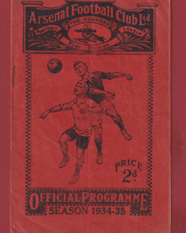 Arsenal v Derby County 1935 – SIGNED Douglas Dally Duncan