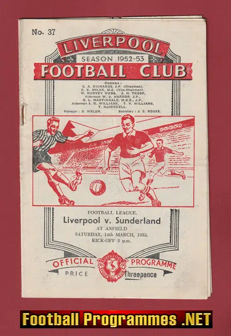 Liverpool v Sunderland 1953