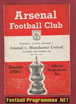 Arsenal v Manchester United 1950 – Man United