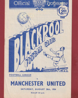 Blackpool v Manchester United 1954 – Man Utd