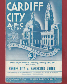 Cardiff City v Manchester United 1955 – Man Utd