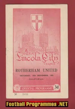 Lincoln City v Rotherham United 1953