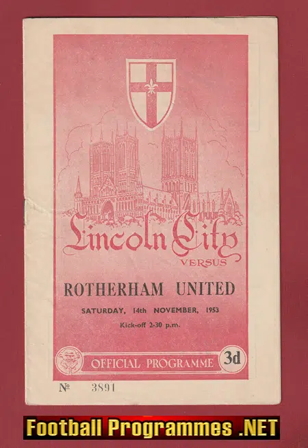 Lincoln City v Rotherham United 1953