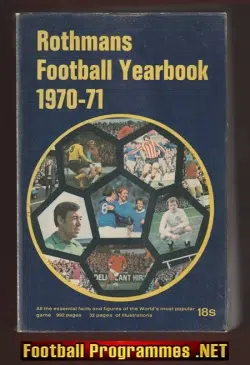 Rothmans Football Yearbook 1970 - 1971 = 1st Year
