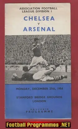 Chelsea v Arsenal 1954 - Pirate Programme Champions