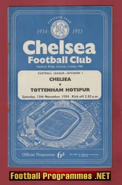 Chelsea v Tottenham 1954 – League Champions Season