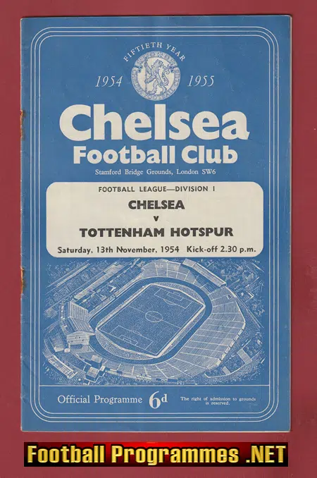 Chelsea v Tottenham 1954 – League Champions Season
