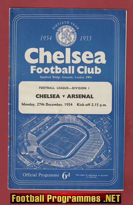 Chelsea v Arsenal 1954 - League Champions Season
