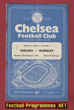 Chelsea v Burnley 1954 - League Champions Season