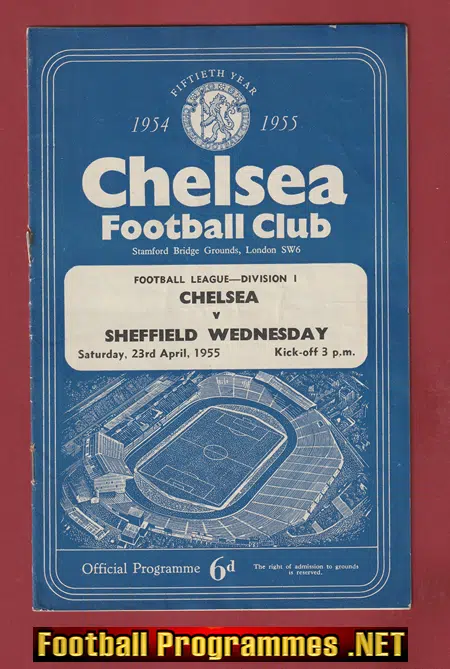 Chelsea v Sheffield Wednesday 1955 – Champions Season Decider