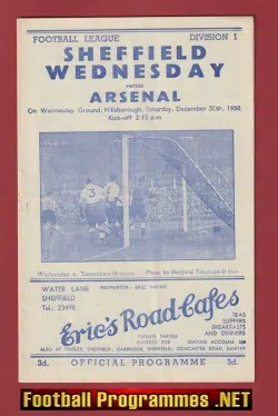 Sheffield Wednesday v Arsenal 1950