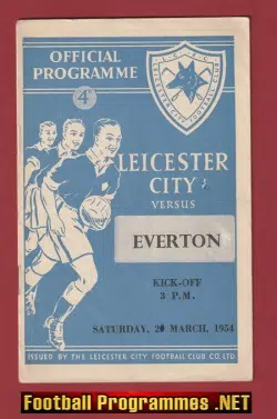 Leicester City v Everton 1954