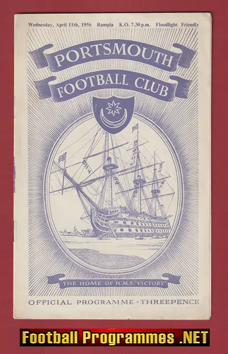 Portsmouth v Rampla 1956 – Uruguay Friendly Game