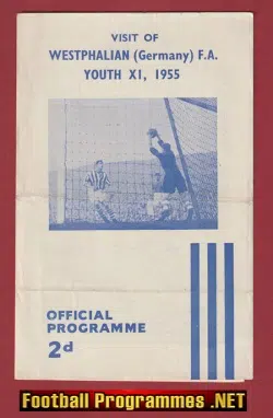 West Riding Youth Service v Westphalia X1 1955 - Germany Youth