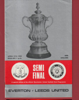 Leeds United v Everton 1968 – FA Cup at Old Trafford Man Utd
