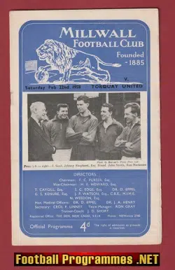 Millwall v Torquay United 1958 – Man Utd Tribute