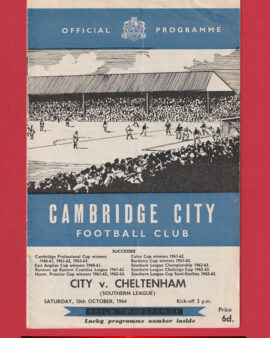 Cambridge City v Cheltenham Town 1964