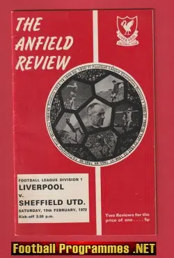 Liverpool v Sheffield United 1972