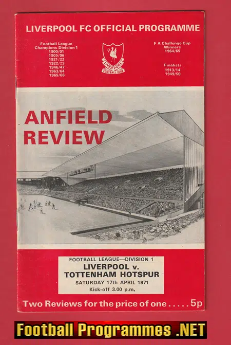 Liverpool v Tottenham 1971