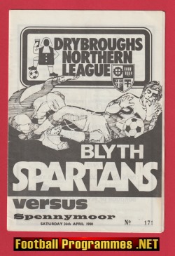 Blyth Spartans v Spennymoor Town 1980 – Multi Autographed SIGNED