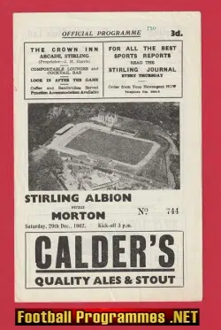 Stirling Albion v Greenock Morton 1962