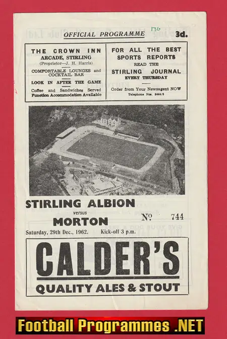 Stirling Albion v Greenock Morton 1962