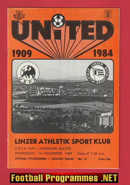 Dundee United v Lask 1984 – UEFA Cup