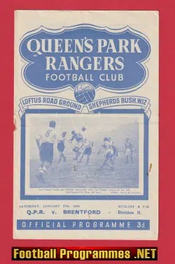 Queens Park Rangers v Brentford 1951 – QPR