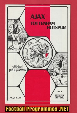 Ajax v Tottenham 1981 – Amsterdam Holland – Dutch
