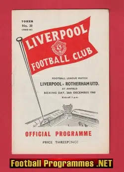 Liverpool v Rotherham United 1960