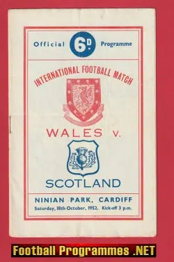 Wales v Scotland 1952 - Cardiff