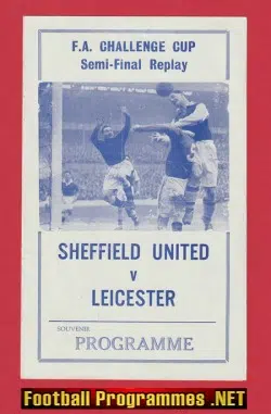 Leicester City v Sheffield United 1961 Semi Final Replay Pirate