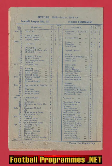 Millwall v Brighton 1948 - to clear
