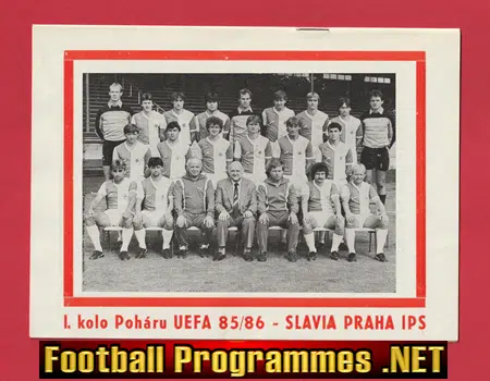 SK Slavia Prague v St Mirren 1985 – Czech Republic Friendly