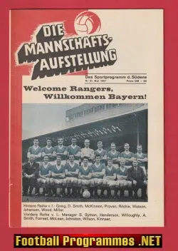 Bayern Munich v Glasgow Rangers 1967 - German Germany Final