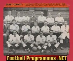 Derby County Football Club Multi Autographed SIGNED 1950s