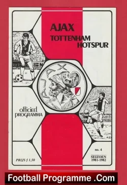 Ajax v Tottenham 1981 – Amsterdam Holland – Dutch