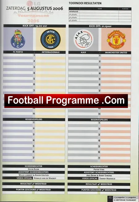 Amsterdam Football Tournament 2006 - Manchester United Holland