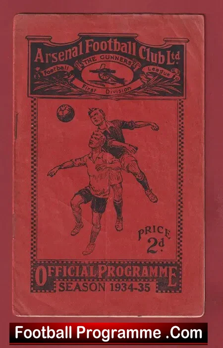 Arsenal v Derby County 1935 – SIGNED Douglas Dally Duncan