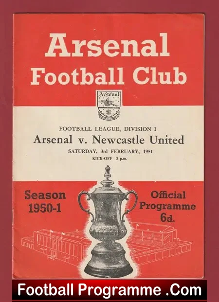 Arsenal v Newcastle United 1951