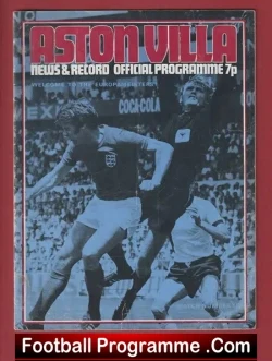 Aston Villa v Bayern Munich 1973 - Autographed SIGNED - football programme