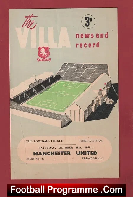 Aston Villa v Manchester United 1955 – The Great Busby Babes