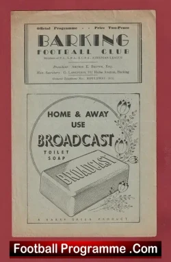 Barking v Bromley 1940s ?